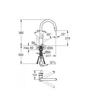 Смеситель Grohe Eurostyle Cosmopolitan 31482002