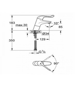 Смеситель Grohe Euroeco 32790000
