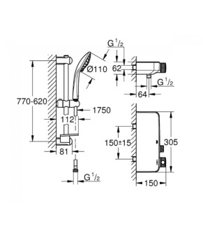 Смеситель Grohe SmartControl 34721000