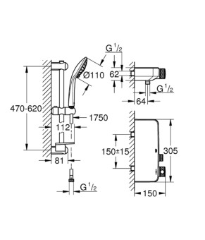 Смеситель Grohe SmartControl 34720000