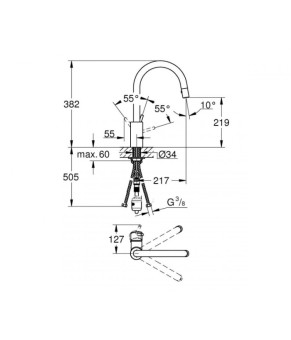 Смеситель Grohe Concetto 31483001