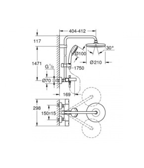 Душевая колонна Grohe Tempesta 26223001