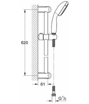 Душевой гарнитур Grohe Tempesta New 27598000