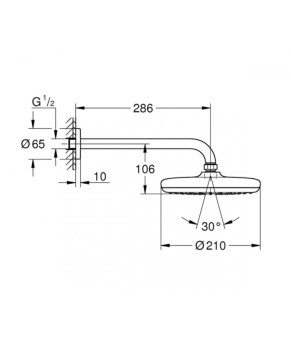 Верхний душ Grohe Tempesta 26411000