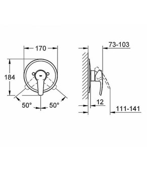 Смеситель GROHE Eurostyle 19507001