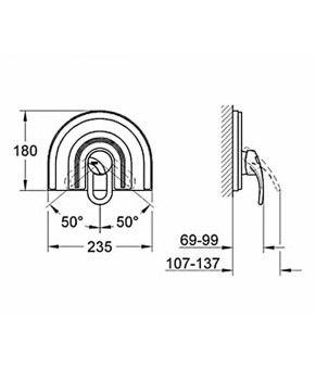 Смеситель  GROHE CHIARA 19531000