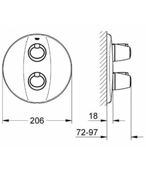 Смеситель Grohe Grohtherm 3000 19255000