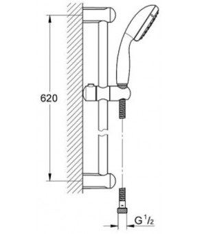 Душевой гарнитур Grohe Tempesta New 27853000
