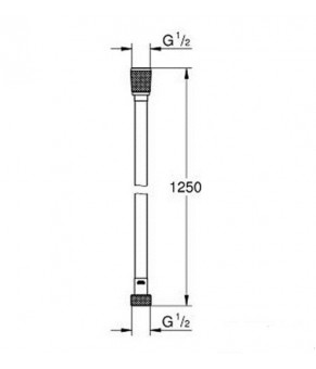 Душевой шланг GROHE Silverflex 26335000