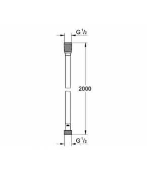 Душевой шланг GROHE Silverflex 27137000
