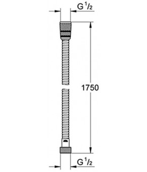 Душевой шланг Grohe Metal Tube 28139000