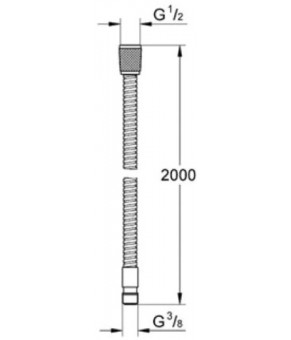Душевой шланг Grohe Relexaflex 28158000