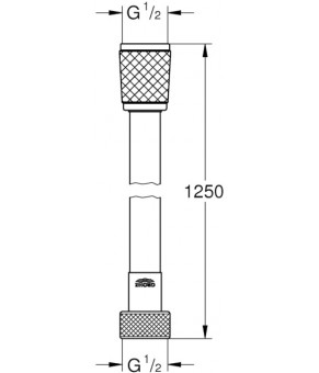 Душевой шланг Grohe Relexaflex 28150001