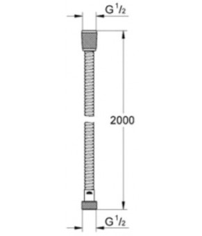Душевой шланг Grohe Relexaflex 28417000