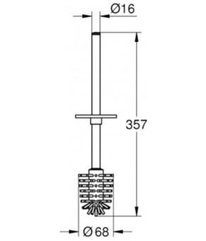 Ёршик Grohe SELECTION CUBE 40868000