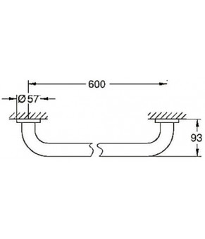 Поручень для ванны Grohe Essentials 40794001