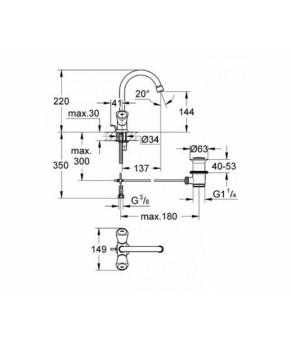 Смеситель Grohe Costa S 21257001