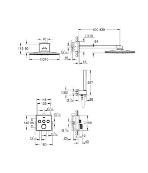 Душевая система Grohe Grohtherm SmartControl 34706000