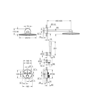 Душевая система Grohe Grohtherm SmartControl 34705000