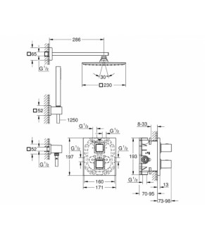 Душевая система Grohe Grohtherm Cube 34506000