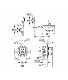 Душевая система Grohe Grohtherm 2000 34283001