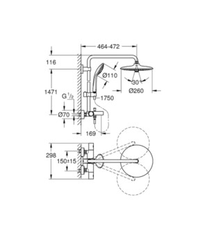 Душевая система GROHE EUPHORIA 27475001
