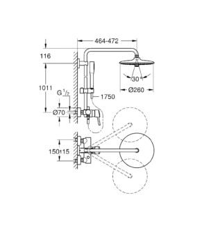 Душевая система Grohe Concetto 23061002
