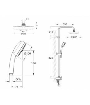 Душевая система Grohe Tempesta 27394001
