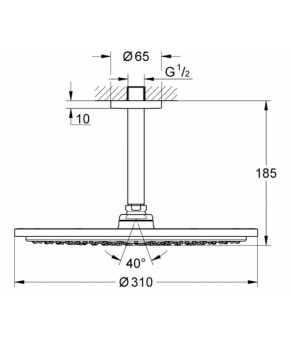 Верхний душ Grohe Rainshower 26057000