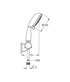 Душевой гарнитур Grohe Tempesta 27805001