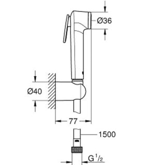 Гігієнічний душ Grohe Tempesta 26353000