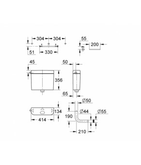 Бачок Grohe 37355SH0