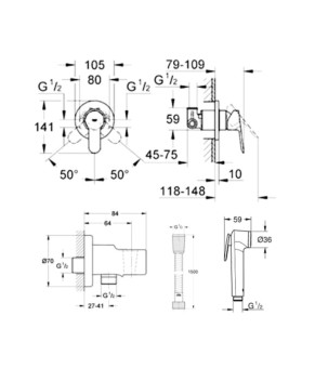 Душевая система Grohe BauEdge 28512001