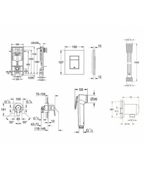 Инсталляция Grohe Rapid SL G7725120