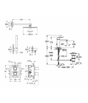 Набор смесителей Grohe Grohtherm 345234