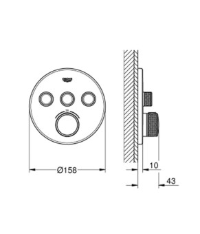 Смеситель Grohe SmartControl 29121000