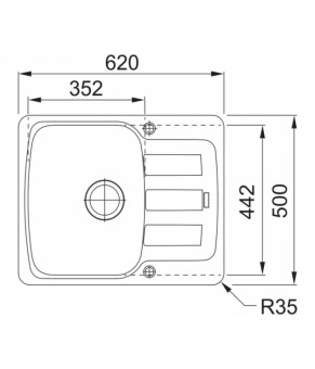 Кухонная мойка Franke Antea AZG 611-62 114.0499.160