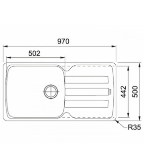 Кухонная мойка Franke Antea AZG 611-97 XL 114.0499.138