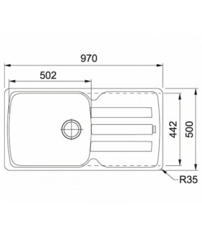 Кухонная мойка Franke Antea AZG 611-97 XL 114.0499.065