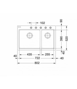 Кухонная мойка Franke Fiji FIG 620-80 114.0367.673