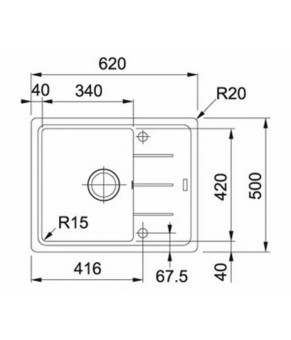 Кухонная мойка Franke Basis BFG 611-62 114.0285.249