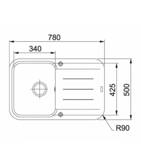 Кухонная мойка Franke Basis PBG 611-78 114.0258.045