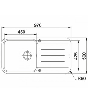 Кухонная мойка Franke Basis PBG 611-97 114.0306.746