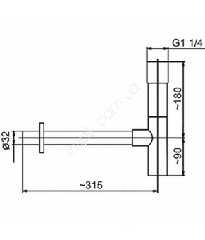 Сифон для раковины Armatura 600-001-00