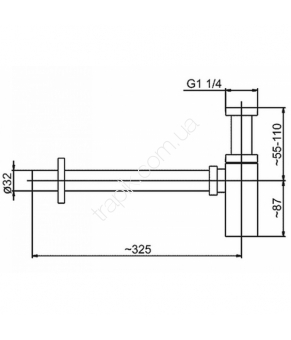 Сифон для раковины Armatura 600-002-00