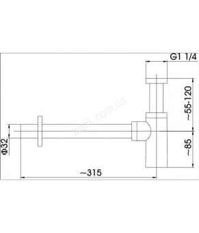 Сифон для раковины Armatura 600-003-00