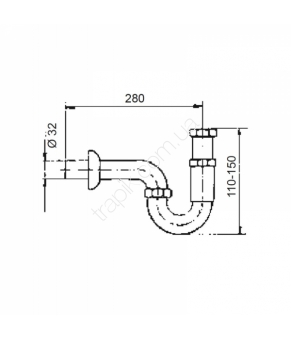 Сифон для раковины Armatura 604-454-00