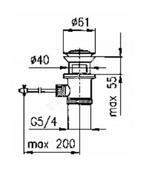 Донный клапан Armatura 660-054-00