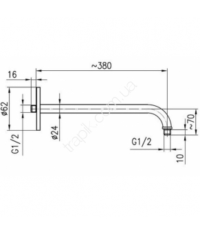 Душевой кронштейн Armatura 835-030-00