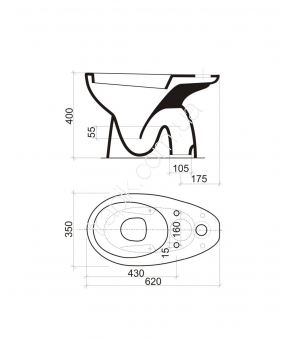 Унитаз Armatura Solane 1620-020-100